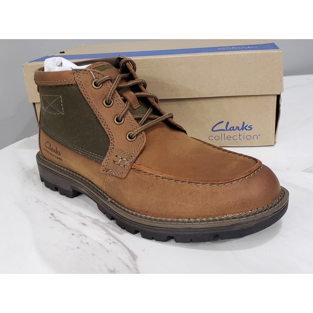 NEW Clarks - Size‎ 8.5  Maplewalk Moc Waterproof Brown Boots Waterproof Chukka